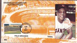 Willie Mays, Baseball Playing Fields FDC, Polo Grounds NYC, BGC, 3514 - Picture 1 of 1