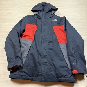North Face Hyvent Jacket Youth XL (18/20) Red 3 in 1 Fleece Liner Coat Ski Hood - Picture 1 of 14