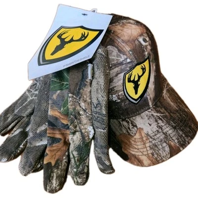 Scent Blocker Cap Hat & Glove Combo Turkey Deer Hunting Scent Control Size M/L - Image 1 of 4