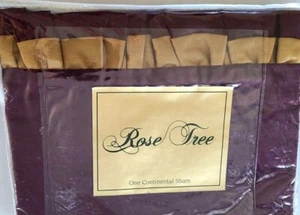 NIP ROSE TREE MONROVIA EURO SHAM (PILLOW NOT INCLUDED) RUFFLE TRIM - Picture 1 of 2