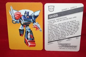 1985 Hasbro Transformers Card Skids #9 Autobots Series 1 - Bild 1 von 2