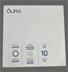 New In Box Oura Ring Gen 3 BRUSHED TITANIUM, HORIZON, Sizes 8 - 13 - Picture 1 of 1
