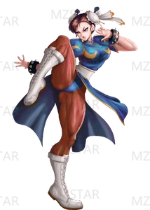 STREET OF FIGHTER CHUN LI FIGHTING waterproofing glossy sticker decal - Picture 1 of 6