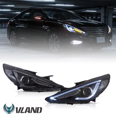 2x Faros proyectores LED de doble haz VLAND para Hyundai Sonata 2011-2014 sedán Foto 1 de 4