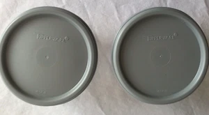 Juego de 2 sellos de repuesto Tupperware Modular Mates plateados de 3,5" de diámetro Nuevo - Imagen 1 de 1