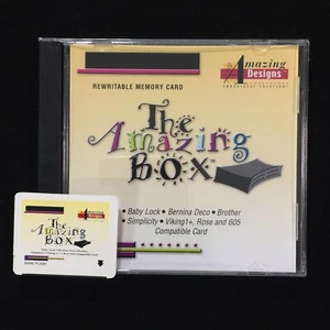 Amazing Box Rewritable Embroidery Designs Card for Deco Brother Baby Lock Viking - Picture 1 of 7