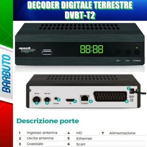 DECODER DIGITALE TERRESTRE T2 HEVC h.265 HD DVB/T2 MACHPOWER TV-DVBT2 - Imagen 1 de 1