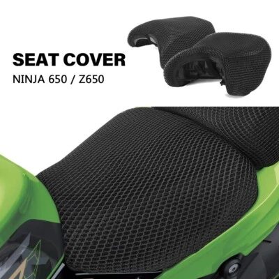 Funda de asiento de tela para Kawasaki Ninja650 Ninja 650 Foto 1 de 4