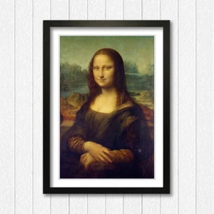 Mona Lisa Leonardo da Vinci ENMARCADO ARTE PARED IMAGEN CARTEL IMPRESIÓN A2 A3 A4 TALLAS - Imagen 1 de 9