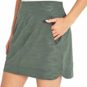 Orvis Embossed Pull On Travel Skort Womens Size XL Green Camouflage - Picture 1 of 13