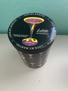 Lolita Love My Martini 40 SOMETHING Martini Glass birthday 10 oz With Box - Picture 1 of 8