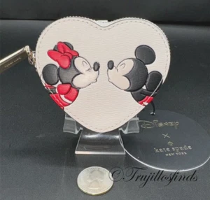 KATE SPADE X DISNEY MINNIE & MICKEY 3D COIN PURSE CASE KG657 New - Picture 1 of 7
