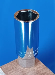 Craftsman 3/8" Drive 6 Pt. Spark Plug Socket Polished Chrome Pick a Size NEW - Picture 1 of 1