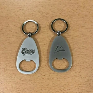 2 x Coors Light Bottle Opener Keyrings - Stainless Steel - Picture 1 of 1