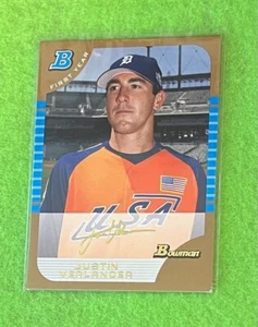 Justin Verlander 2005 Bowman BDP129 RC Gold - Picture 1 of 3