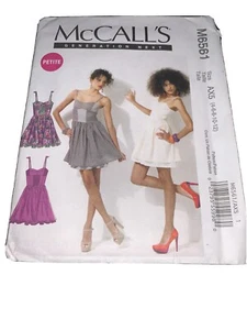 Mini Vestido de Sol McCalls 6561 Corpiño Ajustado Bebé Muñeca Talla 4-12 Patrón SIN USAR - Imagen 1 de 3