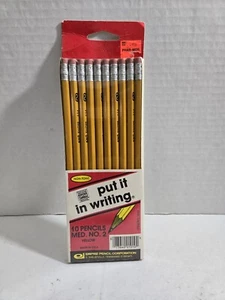 Vintage Empire ungiftig #2 Bleistifte 10 Stück Made in U.S.A Nr. 1010 VERSIEGELT - Bild 1 von 2