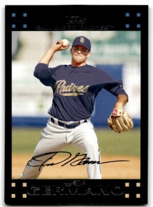 2007 Topps Updates & Highlights Justin Germano San Diego Padres #UH36