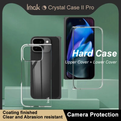 Imak Para Google Pixel 9 Pro XL, Carcasa de Cristal Transparente Rígida PC Funda Foto 1 de 4