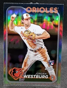 2024 Topps Chrome Refractor - Jordan Westburg RC #277 Baltimore Orioles - Picture 1 of 2