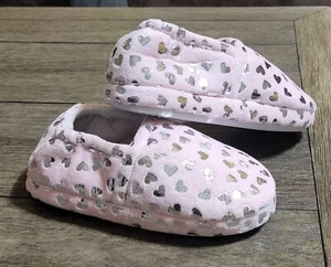 Slippers Shoes Girl’s Hearts Size 1 - Picture 1 of 4