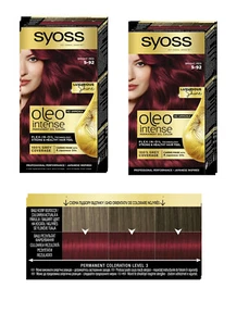2x Syoss Oleo Intense Permanent Japanese Oil Color No ammonia 5-92 Intense Red - Picture 1 of 6