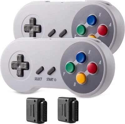 2.4G  Wireless SNES Controller Remote Control For Super NES Nintendo SNES SFC - Image 1 of 4