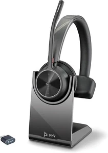 (B) Plantronics Poly HP – schnurloses Voyager 4310 UC-Headset mit Ladestation - Bild 1 von 7