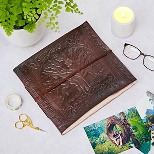 Tree Of Life Embossed Leather Photo Album | Handmade | 120 6x4 or 60 7x5 Photos - Picture 1 of 8
