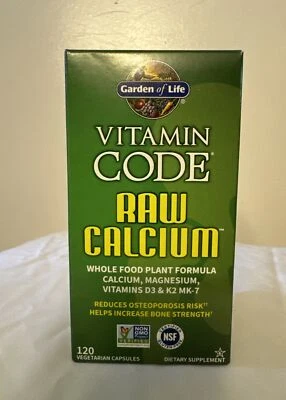 Garden of Life Vitamin Code Calcio Crudo 120 Cápsulas Vegetales Foto 1 de 4