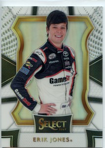 2017 Panini Select Racing NASCAR WHITE Parallel #15 Erik Jones #18/50