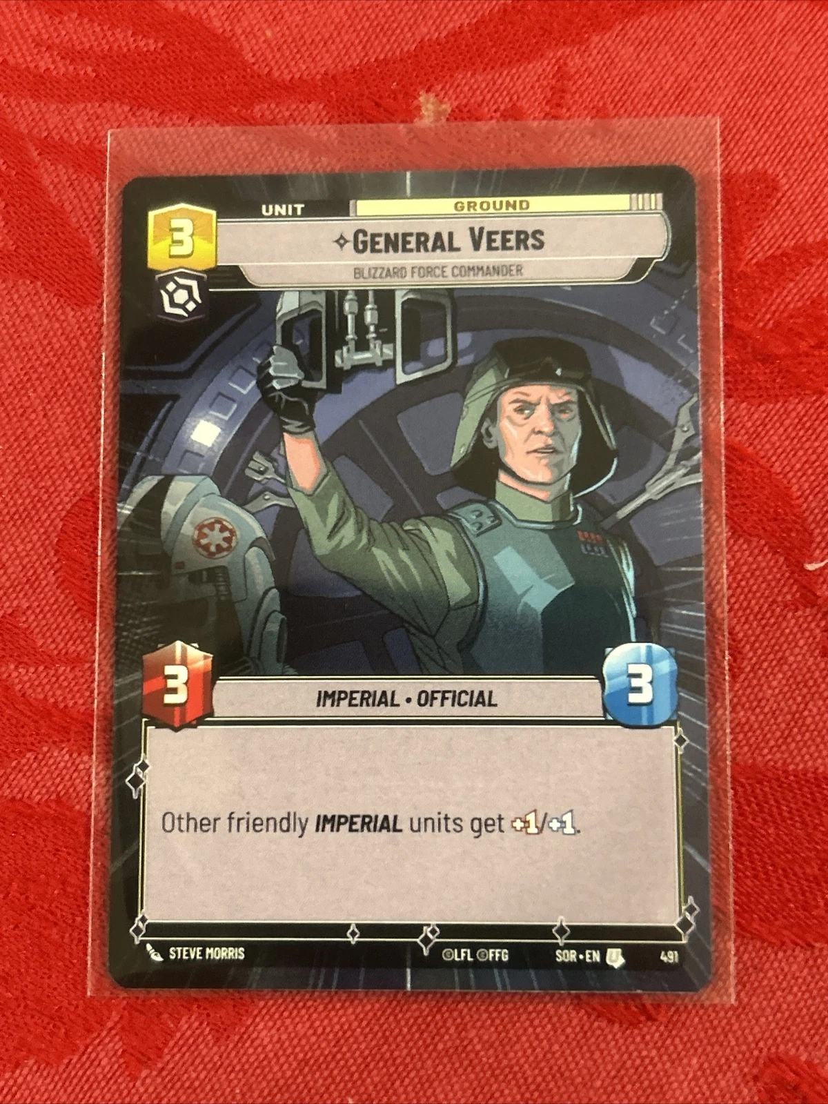 Hyperspace Star Wars Unlimited 230/252 General Veers - Spark of Rebellion (NM)