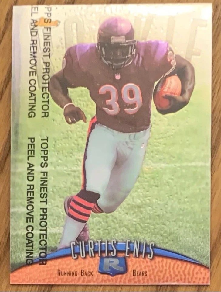 CURTIS ENIS, 1998 TOPPS FINEST ROOKIE CARD, NFL LEGEND ! AWESOME ! - Image 1 of 1