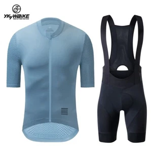YKYWBIKE Men Cycling Jersey Set MTB Cycling Bib Shorts Bike Clothing Breathable - Picture 1 of 26