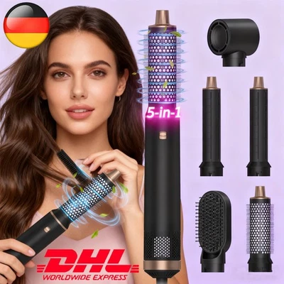 NEW 5 in 1 Blow Dryer Brush Rotating Styling Brush Electric Hair Styler Curling Iron - Image 1 of 4