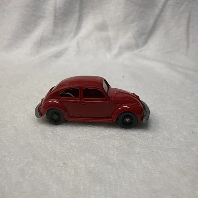 Винтажный Wiking Германия VW Volkswagen Beetle красный HO масштаб (2) - Изображение 1 из 4