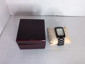MAKANI HAWAII Dark Brown Koa Wood Bracelet Watch Needs Battery Japan Movt - Picture 1 of 7