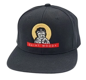 Ohio State Buckeyes Woody Hayes Saint Woody Black Snapback OSFM Hat Cap - Picture 1 of 5