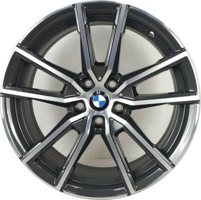 18" BMW 230i aro de roda fabricante de equipamento original 86487 2022-2023 cinza usinado - Imagem 1 de 2
