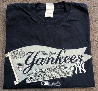 2003 New York Yankees ALCS American League Champions T-Shirt Men's Large - Image 1 of 4