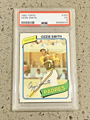 De colección 1980 Topps Ozzie Smith Rookie #393 PSA 5 HOF San Diego Padres Foto 1 de 2