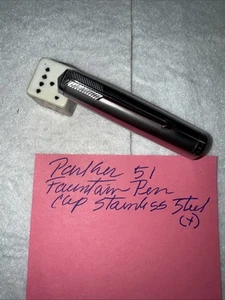 ORIGINAL Parker 51 Tapa DEMI Joya Perla Acero Inoxidable Como Nuevo (x) - Imagen 1 de 9