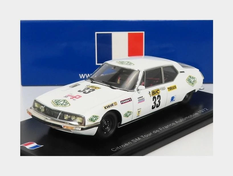 1:43 SPARK Citroen Sm Maserati #33 Automobile Tour De France 1972 Koning SF198 - Immagine 1 di 2