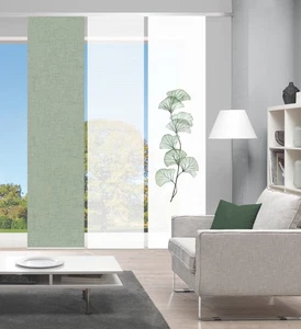 VISION S 3er-Set Flächenvorhänge BERTO, halbtransparent, Höhe 260 cm, salbei - Bild 1 von 5