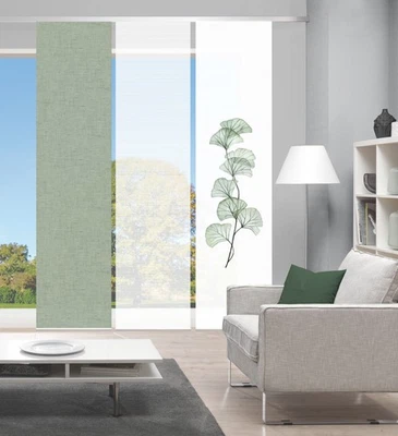 VISION S 3er-Set Flächenvorhänge BERTO, halbtransparent, Höhe 260 cm, salbei - Bild 1 von 4