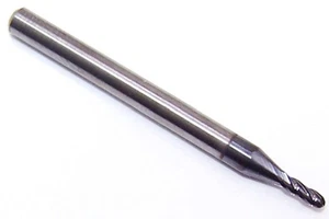 1/16" (.0625") CARBIDE END MILL 4 FLUTE BALL END KYOCERA SGS 30034 - Picture 1 of 5