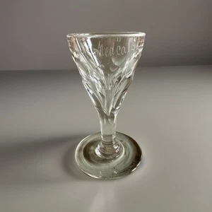 Antique Georgian Cut Deceptive Toastmasters Glass, Etched “S. Medcalf”, C1800 - Picture 1 of 12