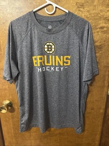 NHL Bruins Boston Short Sleeve T-shirt Grey Size Large - Picture 1 of 9
