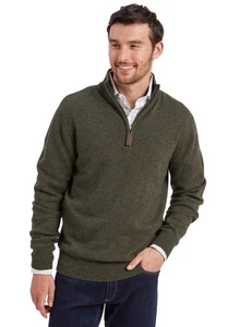 Schoffel Cotton Cashmere 1/4 zip Jumper XL - Uk Dealer - New With Tags - Picture 1 of 2