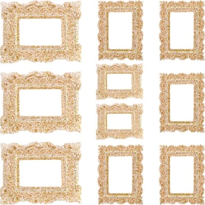  10 Pcs Metal Vintage Mini Frame Decorative Picture Frames DIY Making Accessory - Image 1 of 4